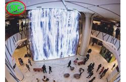 China P4.8mm Indoor Flexible High Resolution LED Display , Black LED Wall SMD2727 supplier