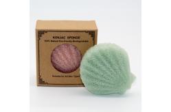 China 100% Natural Organic Shell Shaped Sponge Konjac Shower Sponge For Face supplier
