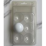 6 Golf Balls Transparent Packaging Plastic Box Paper Gift Box Packaging for sale