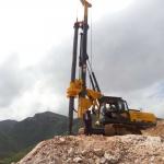 KR125A Small Rotary Piling Drilling Rig Full Hydraulic With China Chassis