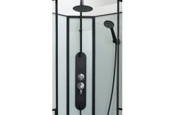 China Customize Shower Room And Black Frame With Tray And Roof supplier