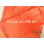 Polyester Microfiber Car Cleaning Cloths Orange , Microfiber Car Drying Towels for sale