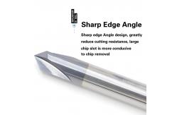 China 3-6mm Shank Diameter Indexable Chamfer Mill With 0.5-2.0mm Radius supplier