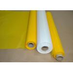 100% Polyester Yellow Screen Printing Mesh Roll Heat Resistance For Cermics Printing for sale