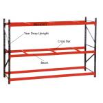Extra Wider Heavy Duty Steel Pallet Racks , Industrial Warehouse Storage Racks for sale