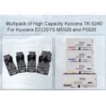 Compatible Kyocera ECOSYS P5026cdn TK-5240 Black and Colour Toner Cartridge 4 Pack for sale