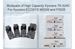 China Compatible Kyocera ECOSYS P5026cdn TK-5240 Black and Colour Toner Cartridge 4 Pack supplier