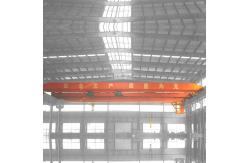 China Remote Control Single Girder Bridge Traveling Crane 22.5m Span Q345 supplier