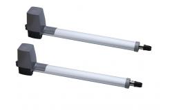 China Screw Piston Swing Gate Operator Worm Gear DC24V Double Arm 140W supplier