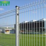 Roadsides Powder Coated Metal V Shape Curved Welded Wire Mesh 3D Fencing Panel for sale