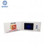 Cote 7.0 Inch Lcd Screen Invitation Video Card With Gold Foil for sale