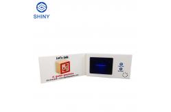 China Cote 7.0 Inch Lcd Screen Invitation Video Card With Gold Foil supplier