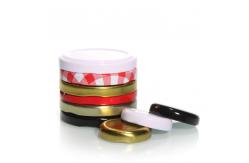China                  Custom Printed Glass Honey Jar Bottle Cap Tinplate Lug Closures              supplier