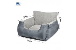 China Customized Warm Soft Pet Car Seat Car Dog Bed With Storage Pocket supplier