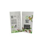 Biodegradable Plastic  Food Packing Bag E Zipper Flat Bottom Coffee Packaging for sale