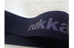 China Heat Transfer Logo On Polyester Elastic Webbing / Clothing Elastic Band supplier