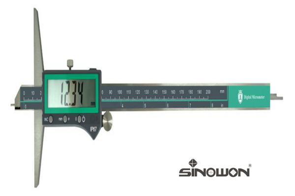 Water-Proof Digital Depth Gage Inductive measurement system