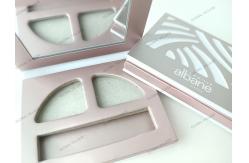 China Triangle Empty Eyeshadow Palette 3 Pans CMYK Printing With Mirror supplier