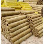 Waterproof Insulation Rock Wool Tube 50mm Sound Absorption Rockwool Fire Tube for sale
