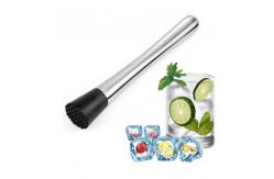 China 8.26 Inch Stainless Steel Cocktail Muddler Fruit Based Drinks Mojitos Muddler supplier