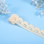 100% Cotton Sustainable Crocheted Embroidery Lace With Beads Home Textile