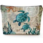 Smooth Soft Waterproof Lighweight Sea Turtle Makeup Bag Travel Cosmetic Bag Zipper Pouch Friend Gifts Idea For Women for sale