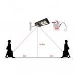 Aluminum Alloy LED Solar Street Light All In One 60W Lithium Ion Battery
