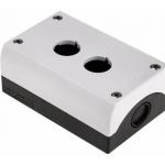 Eaton Grey Plastic M22 Push Button Enclosure - 2 Hole 22mm Diameter for sale