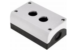 China Eaton Grey Plastic M22 Push Button Enclosure - 2 Hole 22mm Diameter supplier