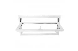 China Casement UPVC Hopper Window Apricot Profile Waterproof supplier