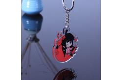 China Manufacturer Pattern Printed Acrylic Keychain Caricatur Cartoon Character Cute Charm Acrylic Keychain supplier