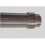 Johnson Wedge Wire Water Well Screen Strainer, Metal Ring Wire Wrapped Base Pipe