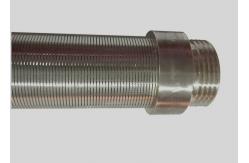 China Johnson Wedge Wire Water Well Screen Strainer, Metal Ring Wire Wrapped Base Pipe supplier