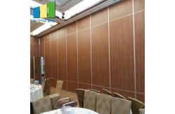China Aluminum Frame Sliding Folding Door Wooden Sound Proof Partition Movable Wall System supplier