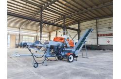 China Automatic Hydraulic Log Splitter With 15HP Gasoline Engine Mobile Wood Splitter supplier