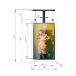 Window Advertising 2 Sides 55 Non Touch Kiosk With LCD Display for sale