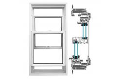 China Soundproof Modern UPVC Double Hung Window For Sash And Casement supplier