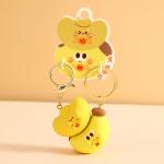 Mini Cartoon Keychain Soft Silicone Material for Kid Party Favors and Goodie Bags for sale