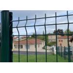 3d Bending Curved Garden Fence With Peach Post for sale