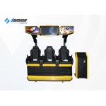 3 Players Motion Platform 9D Virtual Reality Simulator / Amusement Park Equipment for sale