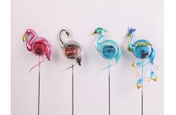 China Peacock Flamingo Crane Solar Garden Ornament With Low Light Intensity supplier