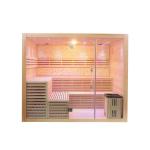 Traditional Steam Sauna Room With Touch Screen Control Panel And Ozone Generator for sale