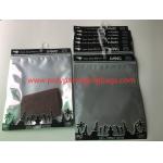 Custom Printed Laminated Zip Plastic Poly Bag With Hanger For Garment / Underwear for sale