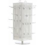 White Jewelry Tree Display Stand , Rotating Jewelry Display Rack With Earring Storage for sale