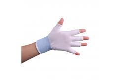 China Knit Low Lint Half Finger Nylon Polyester Glove Liners Medium Weight 13 Gauge supplier