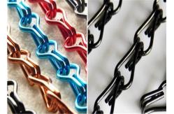 China Copper 1.2m Decorative Wire Mesh Odm Aluminum Chain Curtain supplier