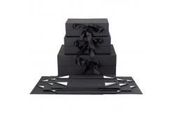 China Collapsible Clothes Packaging Box Debossing Kraft Paper Gift Box Handmade supplier