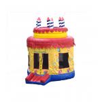 Inflatable Round Circle Birthday Cake Bouncy Castle 4*4*4.5m for sale