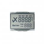TN Positive Reflective Monochrome Black Digits Custom Segment LCD Display for sale