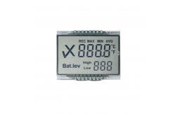 China TN Positive Reflective Monochrome Black Digits Custom Segment LCD Display supplier